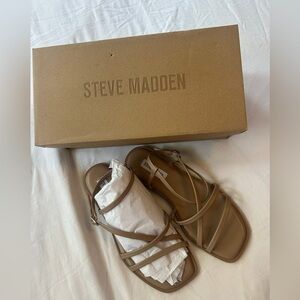 Steve Madden Brown Strappy Sandals NWT